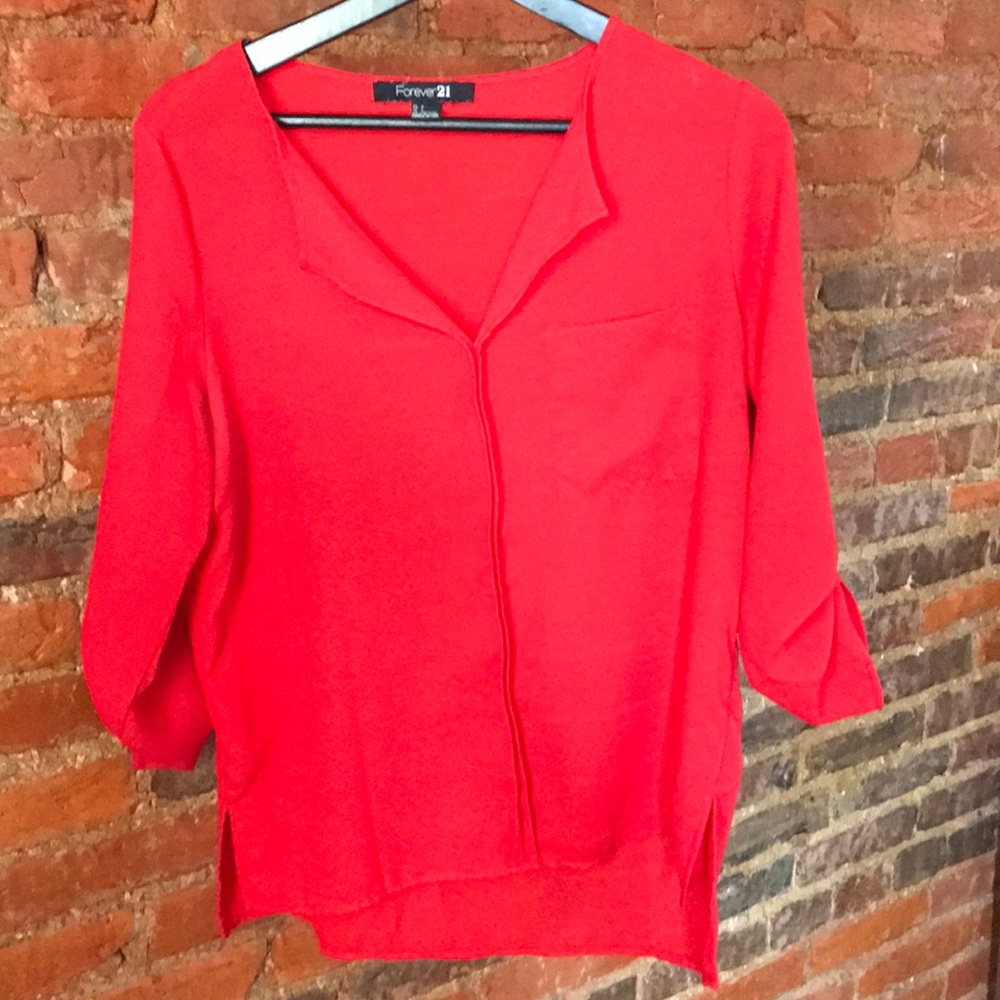 Red blouse